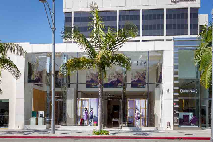 Christian Dior Store At Rodeo Drive In Beverly Hills California